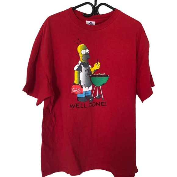 The Simpson Red Graphic T-Shirt - Picture 1 of 6